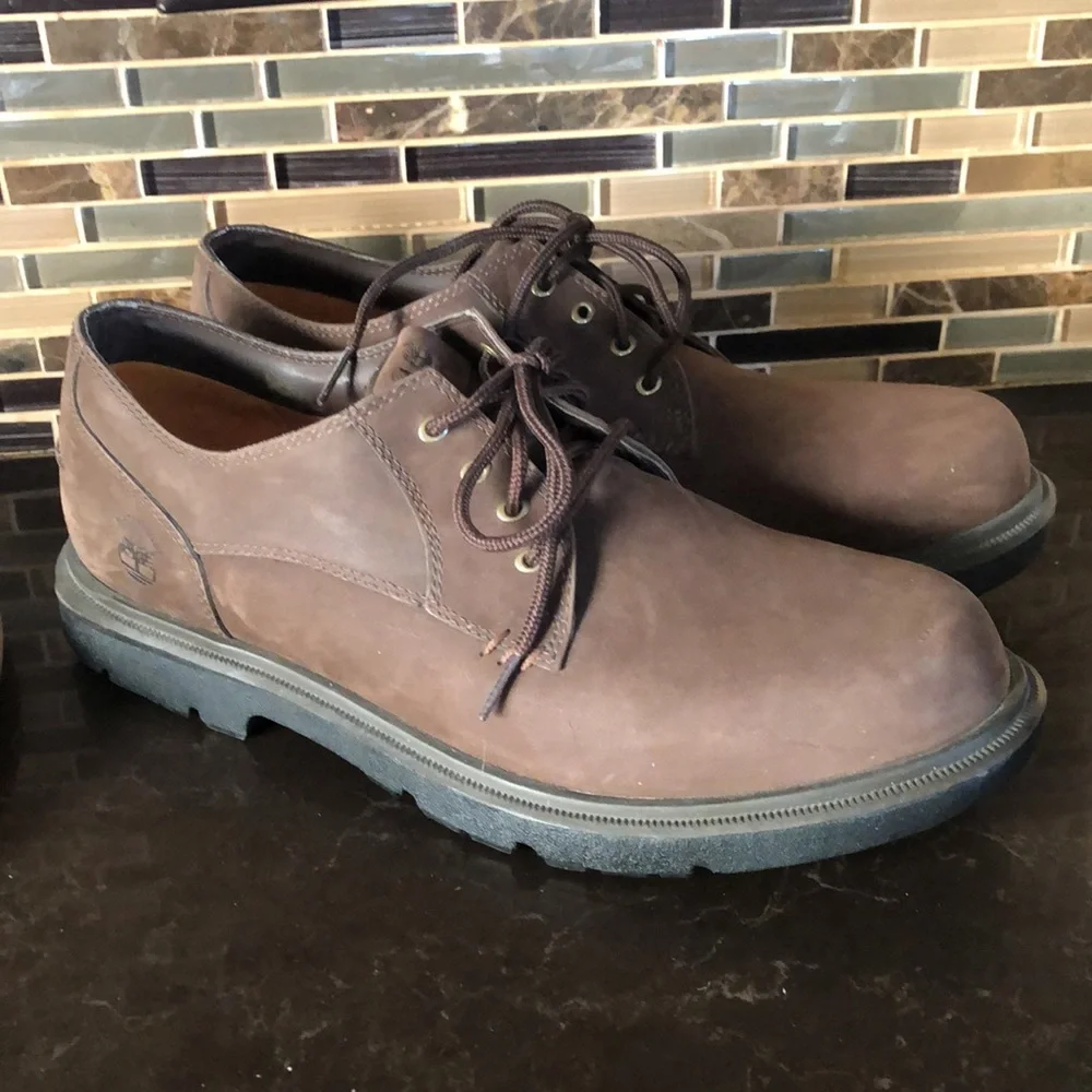 Timberland waterproof Montgomery PTO suede brown shoes‎ men's size 10.5